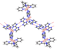 Graphical abstract: A strongly hydrogen-bonded one-dimensional high-spin dinuclear Fe(ii) complex