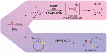 Graphical abstract: Phospha-Peterson reactions with esters and thioesters: isolation of phosphaalkenes bearing C-heteroatom substituents