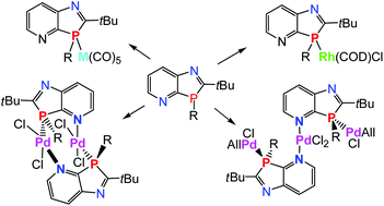 Graphical abstract: 3H-1,3-Azaphospholo[4,5-b]pyridines – novel heterocyclic P,N-bridging or hybrid ligands: synthesis and first d8-transition metal complexes