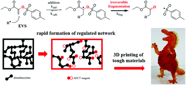 Graphical abstract: Rapid formation of regulated methacrylate networks yielding tough materials for lithography-based 3D printing