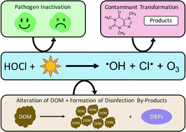 Graphical abstract: Emerging investigators series: the efficacy of chlorine photolysis as an advanced oxidation process for drinking water treatment