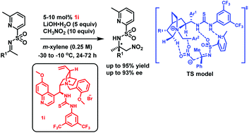 Graphical abstract: Highly enantioselective nitro-Mannich reaction of ketimines under phase-transfer catalysis