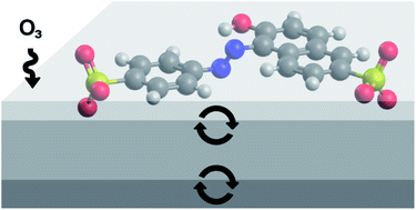 Graphical abstract: Reactive uptake of ozone to azo dyes in a coated-wall flow tube