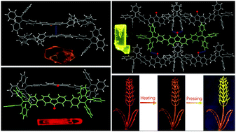 Graphical abstract: Tricolor fluorescence switching in the three crystal polymorphs of tetraphenylethylene modified fluorenone AIEgen