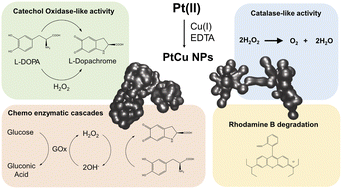 Graphical abstract: Copper(i) as a reducing agent for the synthesis of bimetallic PtCu catalytic nanoparticles