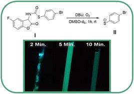 Graphical abstract: Thiolate-CLPG (chemiluminescent protecting groups) based on coumaranone thiolcarbamates