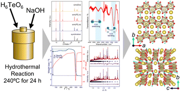 Graphical abstract: Synthesis, crystal structure and investigation of ion-exchange possibility for sodium tellurate NaTeO3(OH)