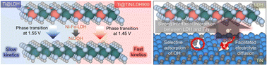 Graphical abstract: Interface-engineered hybrid electrocatalysts of Ti@holey-TiN/layered-double-hydroxides for efficient seawater electrolysis