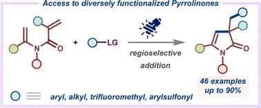 Graphical abstract: Visible-light-driven cascade cyclization: a modular approach to functionalized 4-pyrrolin-2-ones
