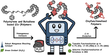 Graphical abstract: Post-polymerisation oxyfunctionalisation of styrene and butadiene-based (co-)polymers using a homogeneous manganese catalyst