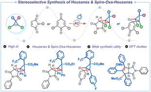 Graphical abstract: Highly stereoselective synthesis of polysubstituted housanes and spiro-oxa-housanes: application and mechanistic insights