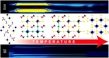 Graphical abstract: Structural and chemical evolution of methylammonium lead halide perovskites during thermal processing from solution