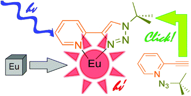 Graphical abstract: Luminescent europium(iii) complexes containing an electron rich 1,2,3-triazolyl-pyridyl ligand