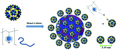 Graphical abstract: Hydrogen bonding directed co-assembly of polyoxometalates and polymers to core–shell nanoparticles