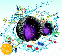 Graphical abstract: Hollow nanoreactors for Pd-catalyzed Suzuki–Miyaura coupling and O-propargyl cleavage reactions in bio-relevant aqueous media