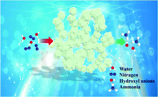 Graphical abstract: Efficient electrocatalytic conversion of N2 to NH3 on NiWO4 under ambient conditions