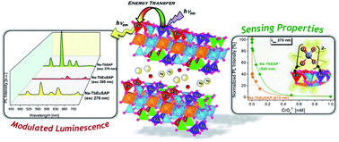 Graphical abstract: Novel light-emitting clays with structural Tb3+ and Eu3+ for chromate anion detection