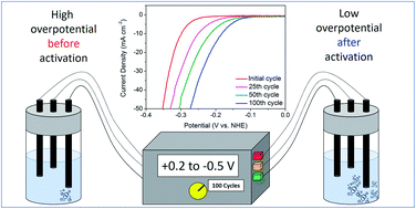 Graphical abstract: Parameter optimisation for electrochemically activated MoTe2