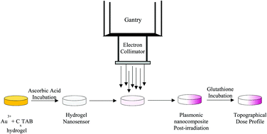 Graphical abstract: Plasmonic gel nanocomposites for detection of high energy electrons