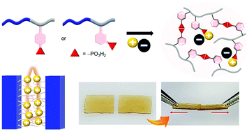 Graphical abstract: Tailoring intermolecular interactions in ion gels with rationally designed phosphonic acid polymers