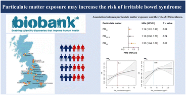 Graphical abstract: Particulate matter exposure may increase the risk of irritable bowel syndrome: a large-scale prospective study based on the UK Biobank