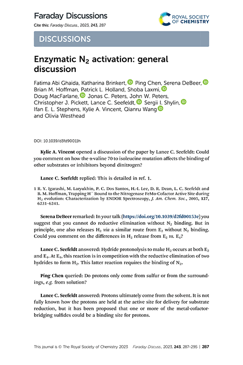 Enzymatic N2 activation: general discussion