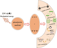 Graphical abstract: Electron/hole piezocatalysis in chemical reactions