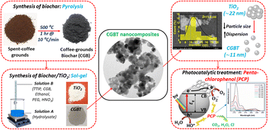 Graphical abstract: Spent-coffee grounds-derived biochar-supported heterogeneous photocatalyst: a performance evaluation and mechanistic approach for the degradation of pentachlorophenol