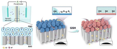 Graphical abstract: Super-assembled periodic mesoporous organosilica membranes with hierarchical channels for efficient glutathione sensing