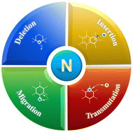 Graphical abstract: Skeletal editing based on nitrogen-atom manipulation