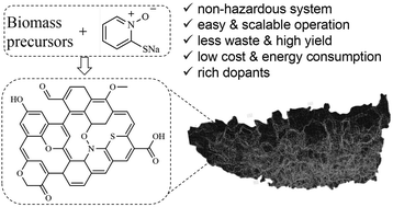 Graphical abstract: Green synthesis of sodium pyrithione salt-activated biomass-derived carbon for aqueous zinc-ion capacitors