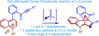 Graphical abstract: Creating skeletal complexity through an interrupted Corey–Chaykovsky reaction of activated alkynes