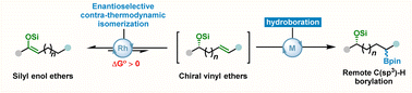 Graphical abstract: Catalytic asymmetric isomerization/hydroboration of silyl enol ethers
