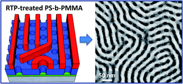 Graphical abstract: Ordering dynamics in symmetric PS-b-PMMA diblock copolymer thin films during rapid thermal processing