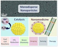 Graphical abstract: Monodisperse nanoparticles for catalysis and nanomedicine