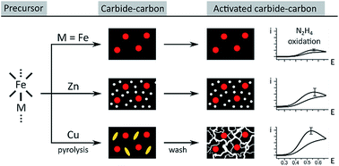 Graphical abstract: Revealing structure–activity links in hydrazine oxidation: doping and nanostructure in carbide–carbon electrocatalysts