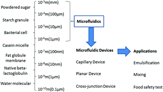 Graphical abstract: Application of microfluidic technology in food processing