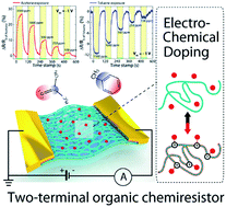 Graphical abstract: Molecular-level electrochemical doping for fine discrimination of volatile organic compounds in organic chemiresistors