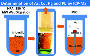 Graphical abstract: Determination of toxic elements in tricyclic active pharmaceutical ingredients by ICP-MS: a critical study of digestion methods