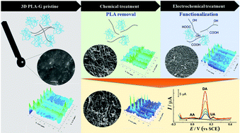 Graphical abstract: Comparison of activation processes for 3D printed PLA-graphene electrodes: electrochemical properties and application for sensing of dopamine