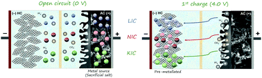 Graphical abstract: A transversal low-cost pre-metallation strategy enabling ultrafast and stable metal ion capacitor technologies