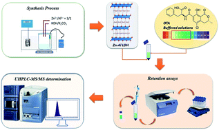 Graphical abstract: Synthesis and evaluation of a Zn–Al layered double hydroxide for the removal of ochratoxin A. Greenness assessment