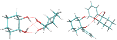 Graphical abstract: Homochiral vs. heterochiral preference in chiral self-recognition of cyclic diols