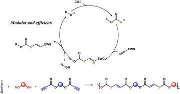 Graphical abstract: Unsaturated sulfur-containing polymers from modular alcohol click chemistry