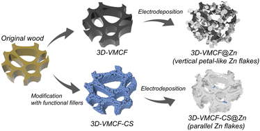Graphical abstract: 3D wood-derived vertical multichannel carbon framework with functional fillers for high-performance Zn-ion hybrid supercapacitors