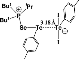 Graphical abstract: Telluroselenophosphonium ions: their unusual soft–soft interactions with iodotellurate anions