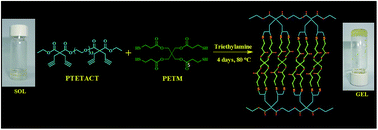 Graphical abstract: A unique polymeric gel by thiol–alkyne click chemistry