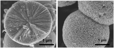 Graphical abstract: Growth of TiO2 microspheres with a radially oriented configuration
