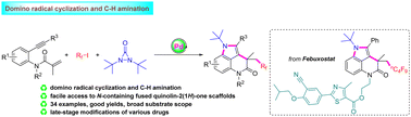 Graphical abstract: Palladium-catalyzed domino cyclization and C–H amination of 1,7-enynes toward N-containing fused quinolin-2(1H)-ones