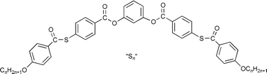 Graphical abstract: New banana-shaped thiobenzoate liquid crystals with B6, B1 and B2 phases